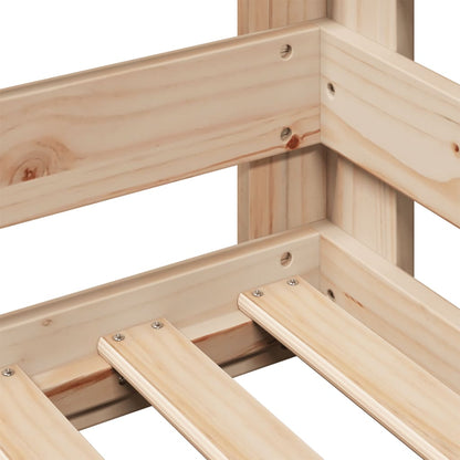 Letto senza Materasso 90x200 cm in Legno Massello di Pino - homemem39