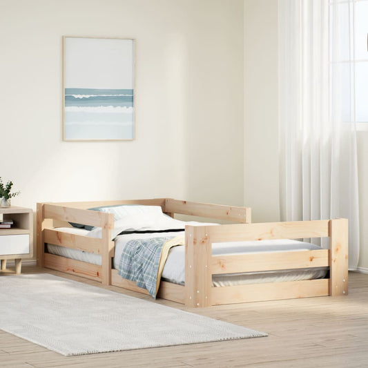 Letto senza Materasso 90x200 cm in Legno Massello di Pino - homemem39