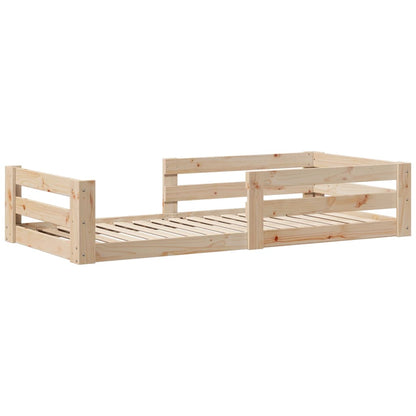 Giroletto senza Materasso 100x200 cm in Legno Massello di Pino | homemem39