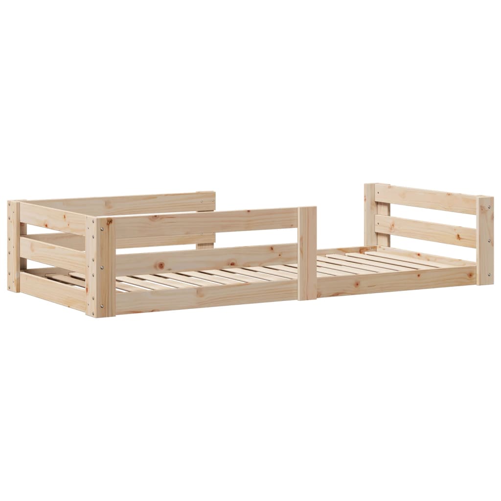 Giroletto senza Materasso 100x200 cm in Legno Massello di Pino | homemem39