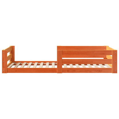 Letto senza Materasso Marrone Cera 100x200 cm in Legno di Pino | homemem39