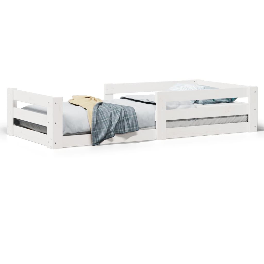 Giroletto senza materasso bianco 80x160 cm legno di pino | homemem39
