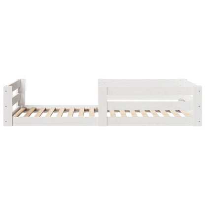 Giroletto senza materasso bianco 80x160 cm legno di pino | homemem39