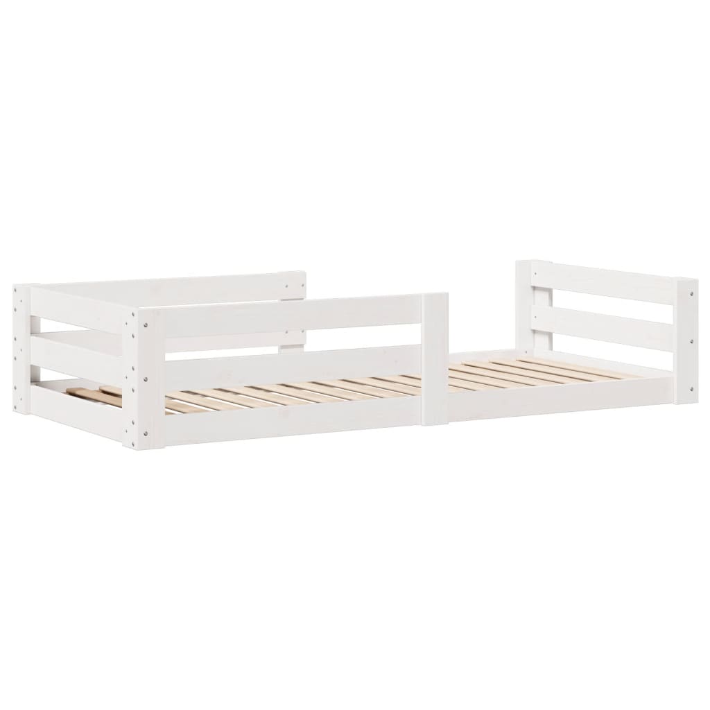 Giroletto senza materasso bianco 80x160 cm legno di pino | homemem39