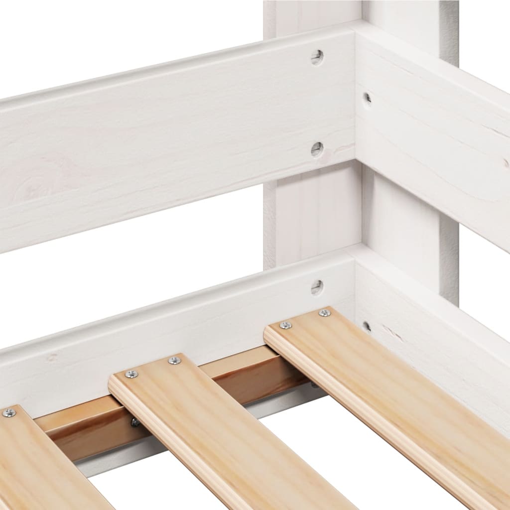 Giroletto senza materasso bianco 80x160 cm legno di pino | homemem39