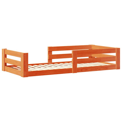 Giroletto senza materasso marrone cera 80x160 cm legno di pino | homemem39