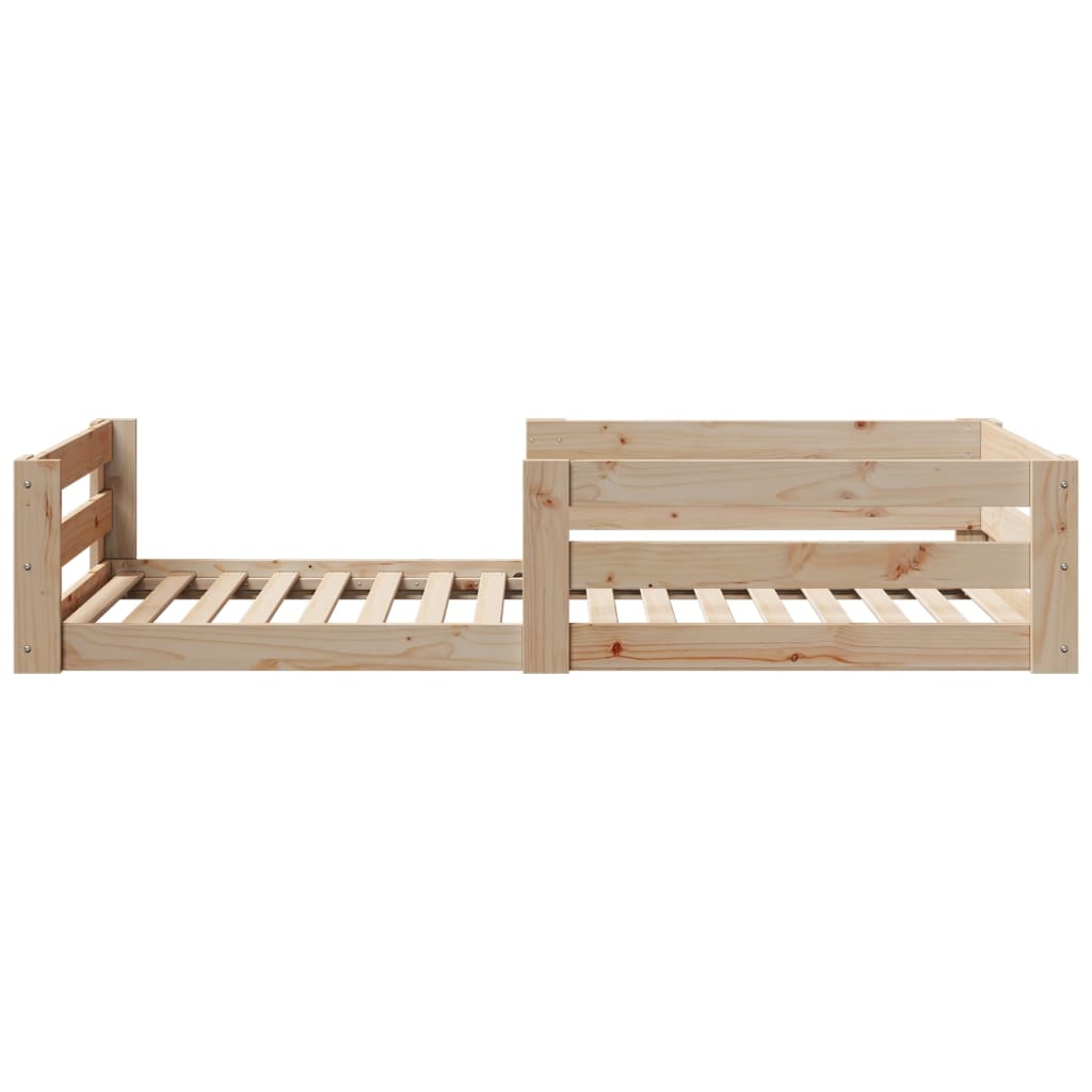 Letto senza Materasso 75x190 cm in Legno Massello Pino | homemem39