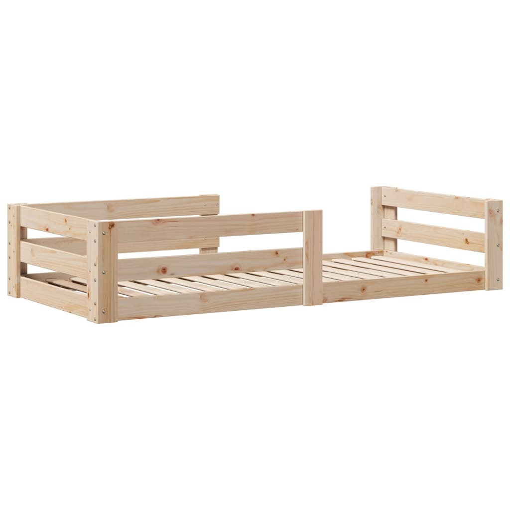 Letto senza Materasso 75x190 cm in Legno Massello Pino | homemem39