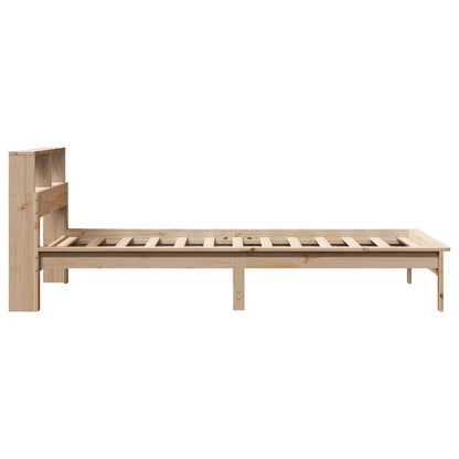 Letto Libreria senza Materasso 90x200 cm Legno Massello Pino - homemem39
