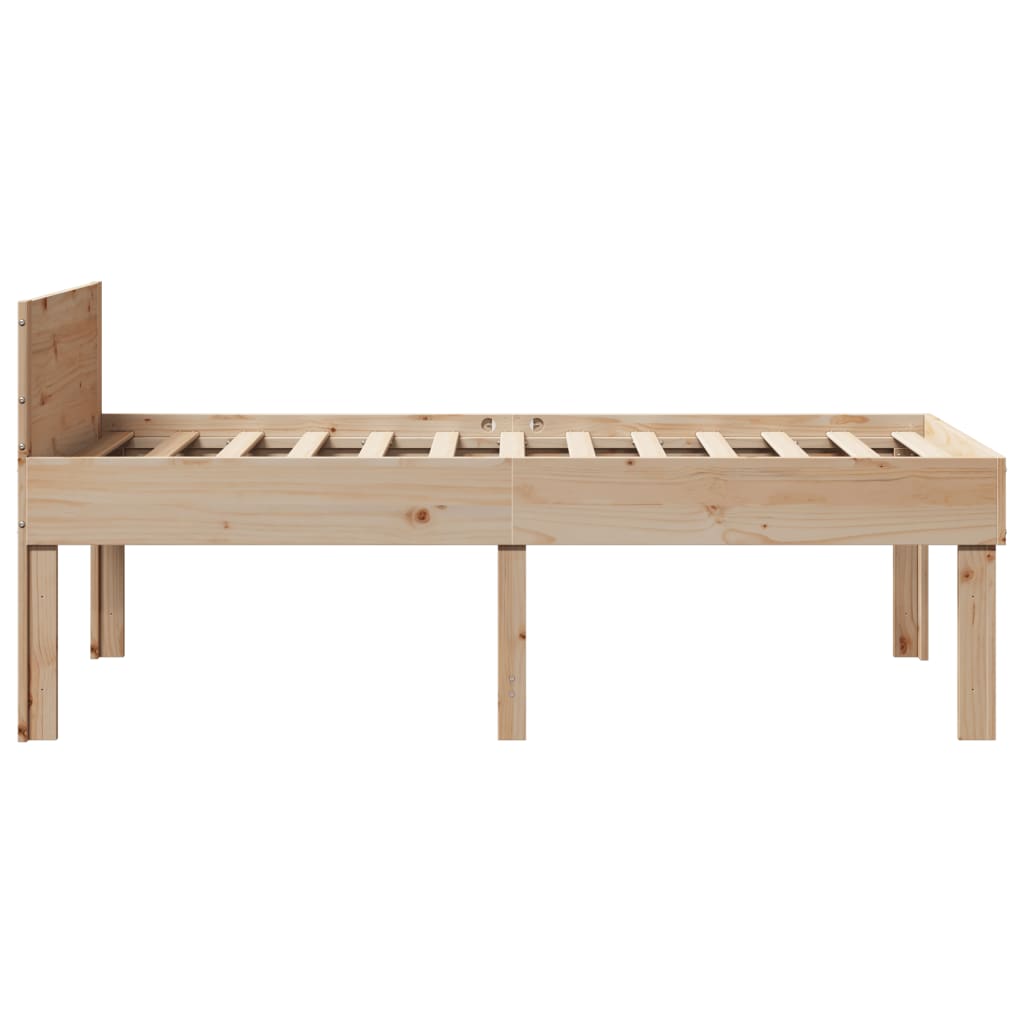 Letto senza Materasso 90x190 cm in Legno Massello di Pino | homemem39