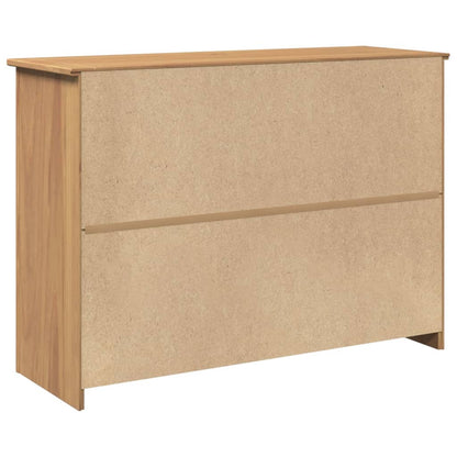 Credenza con Cassetti Panama 112x40x80cm Legno Massello di Pino