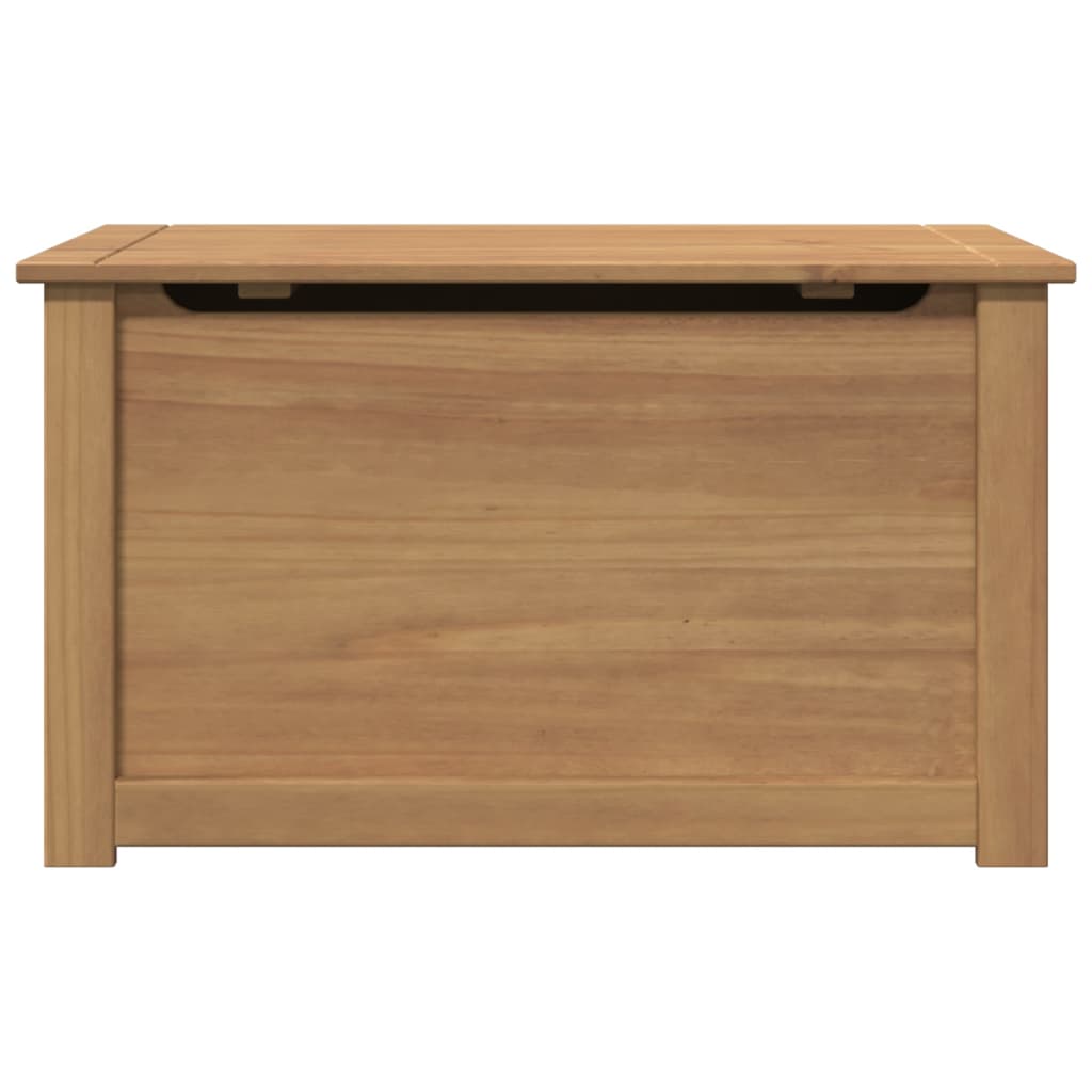 Cesta con Coperchio Panama 79x42x46 cm Legno Massello di Pino