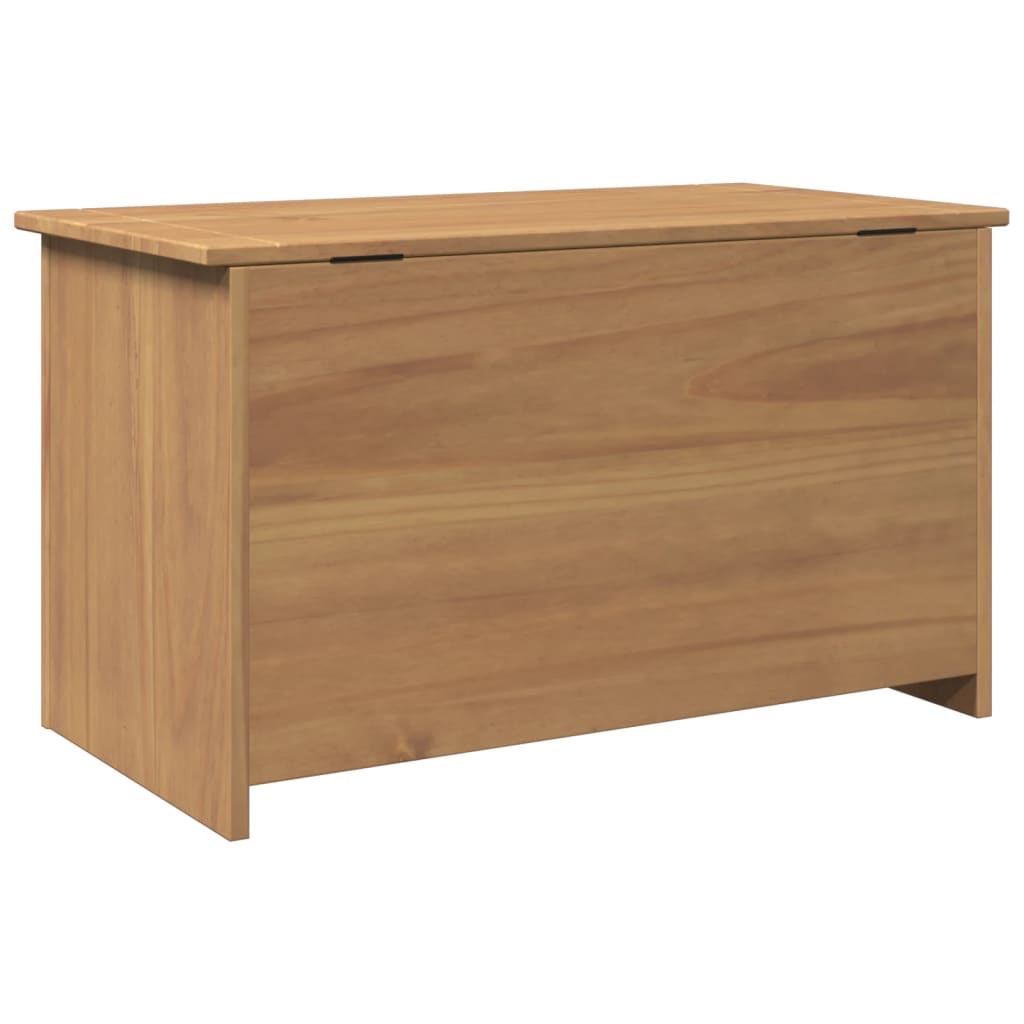 Cesta con Coperchio Panama 79x42x46 cm Legno Massello di Pino