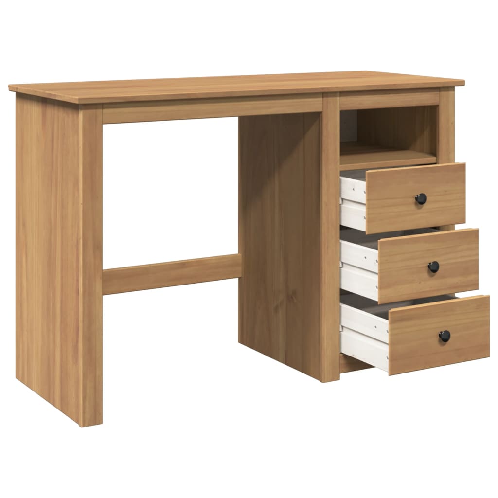 Scrivania PANAMA 112x45x75 cm Legno Massello di Pino | homemem39