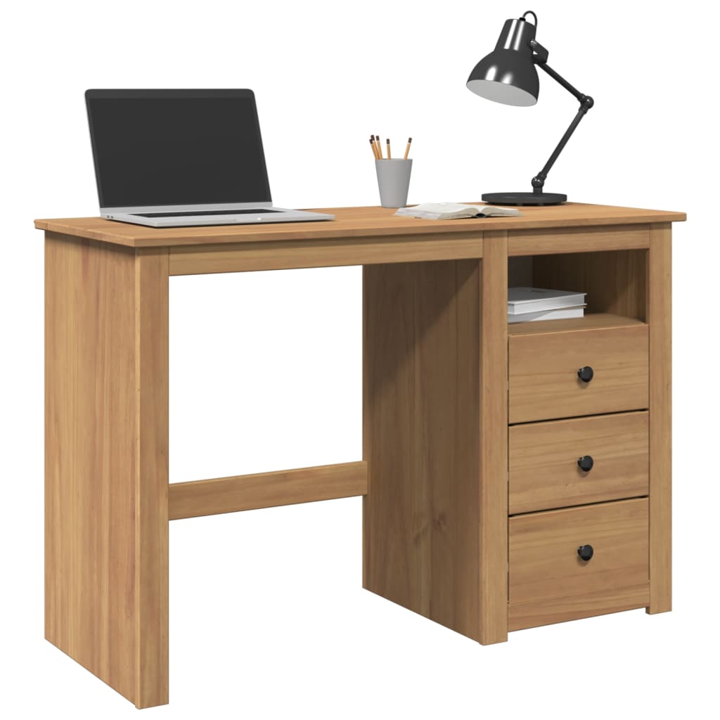 Scrivania PANAMA 112x45x75 cm Legno Massello di Pino | homemem39
