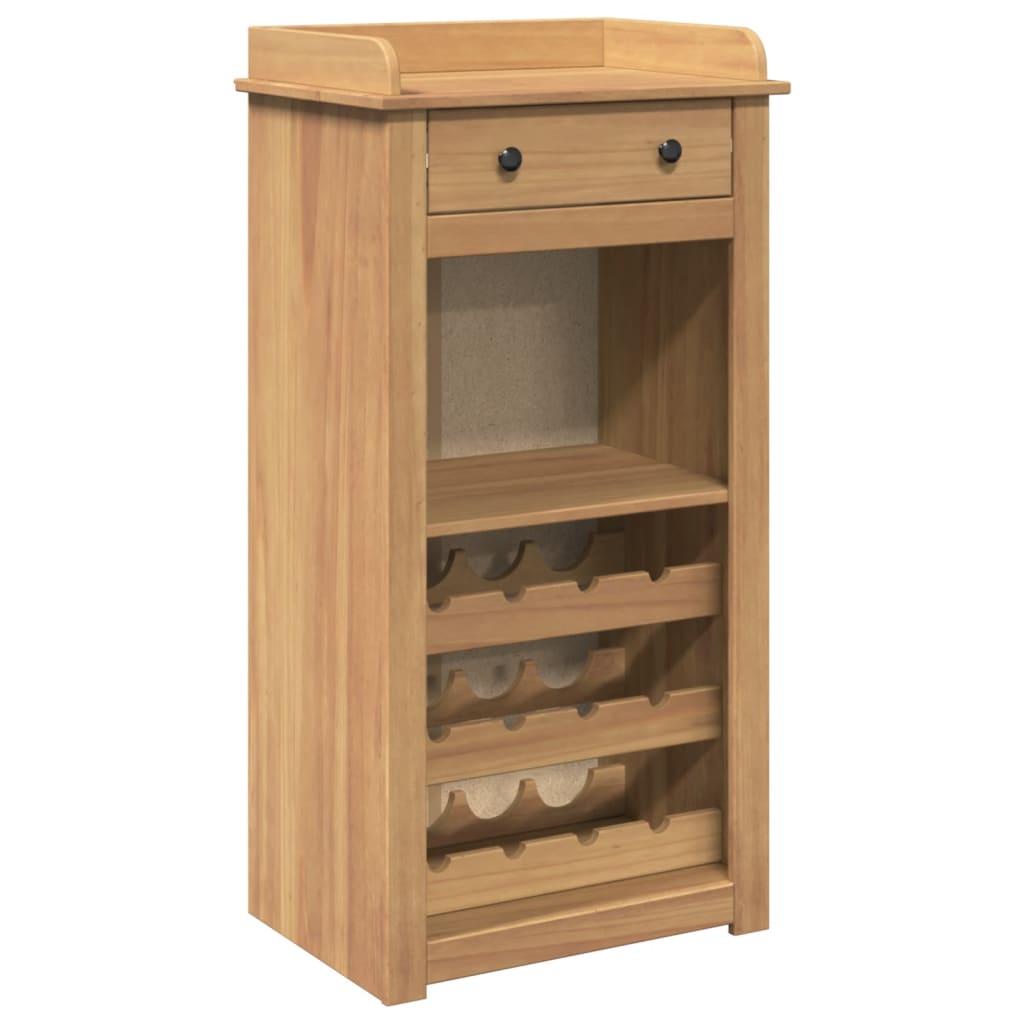 Cantinetta per Vini Panama 57x40x111,5cm Legno Massello di Pino