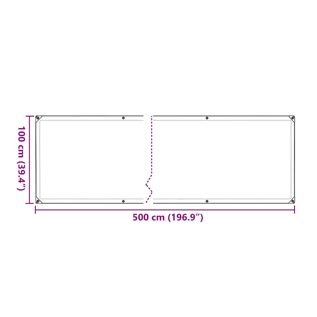 Copertura per Piante con Occhielli 1x5 m in Polietilene | homemem39