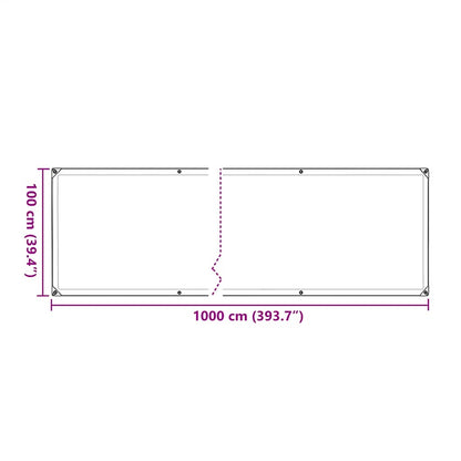 Copertura per Piante con Occhielli 1x10 m in Polietilene | homemem39