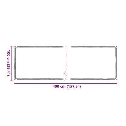 Copertura per Piante con Occhielli 1x4 m in Polietilene | homemem39