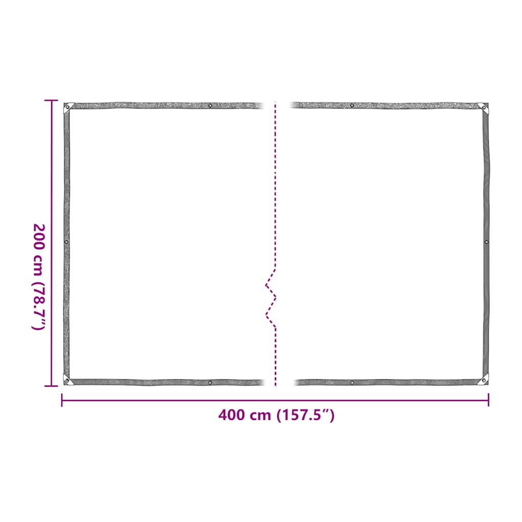 Copertura per Piante con Occhielli 2x4 m in Polietilene | homemem39