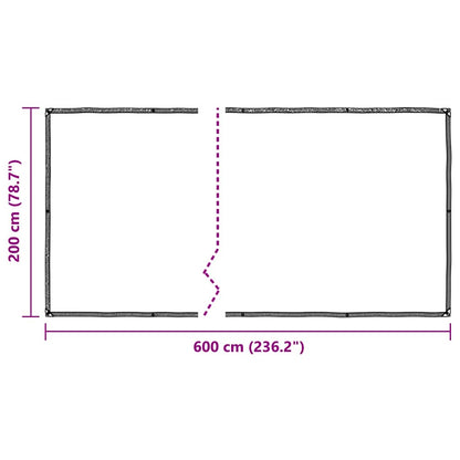 Copertura per Piante con Occhielli 2x6 m in Polietilene | homemem39