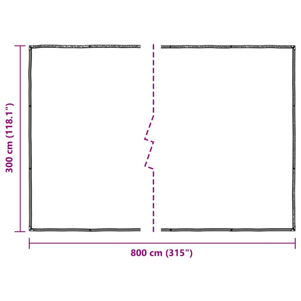 Copertura per Piante con Occhielli 3x8 m in Polietilene | homemem39