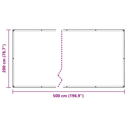 Copertura per Piante con Occhielli 2x5 m in PVC | homemem39