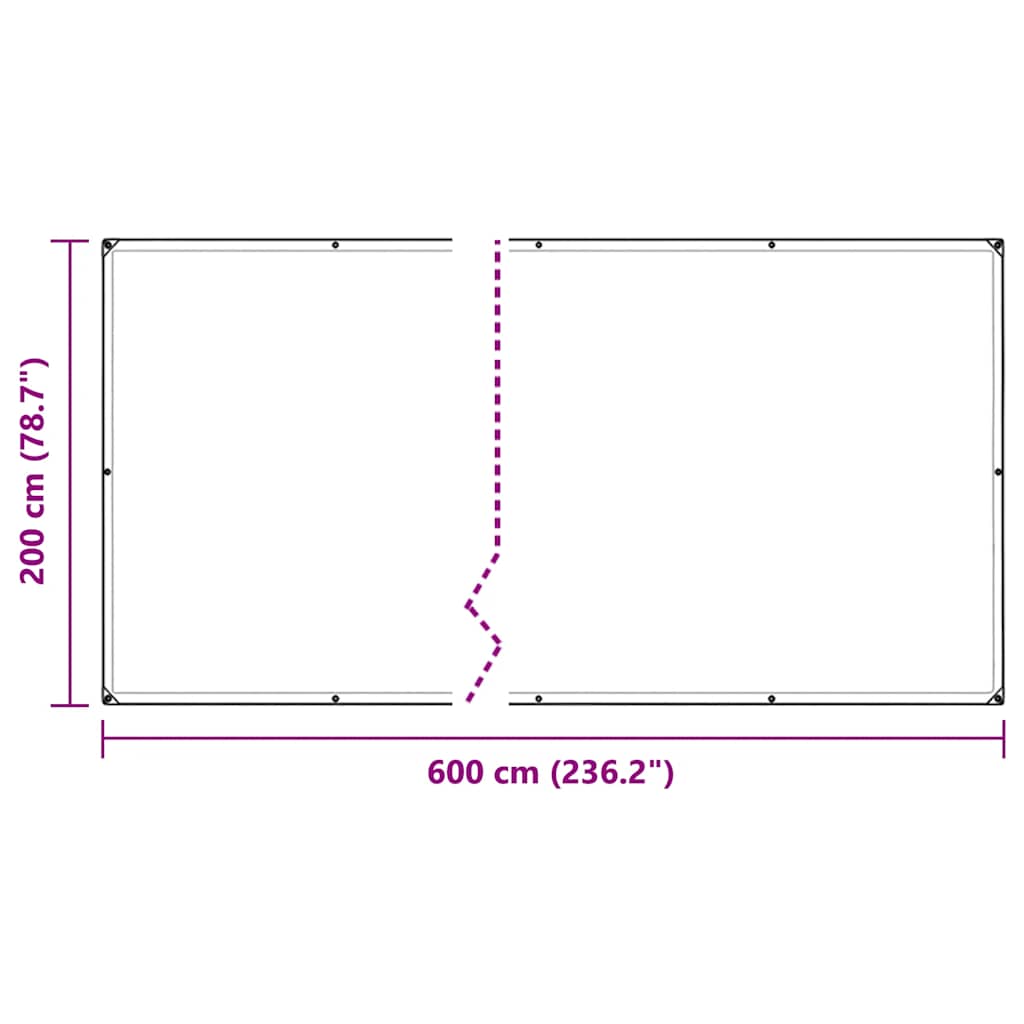 Copertura per Piante con Occhielli 2x6 m in PVC | homemem39