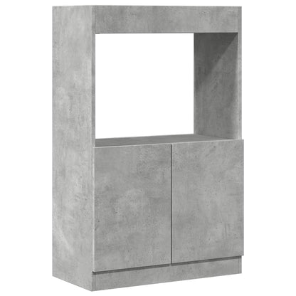 Credenza Grigio Cemento 63x33x100 cm in Truciolato