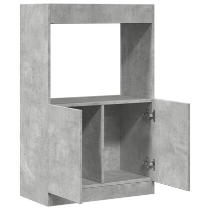 Credenza Grigio Cemento 63x33x100 cm in Truciolato