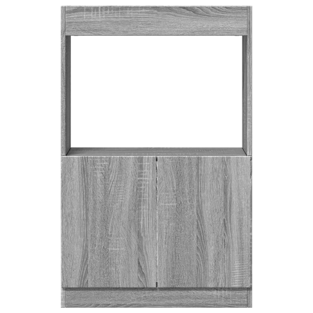 Credenza Grigio Sonoma 63x33x100 cm in Truciolato