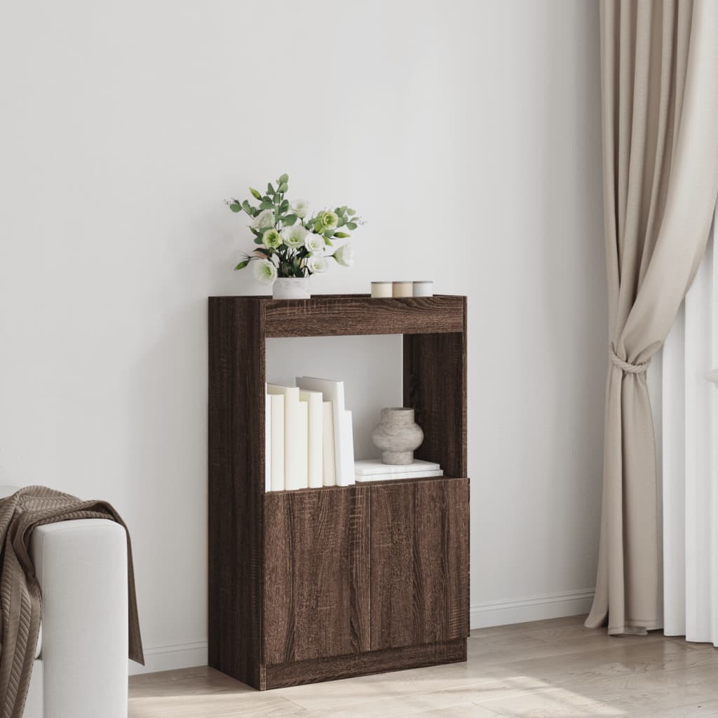 Credenza Rovere Marrone 63x33x100 cm in Truciolato