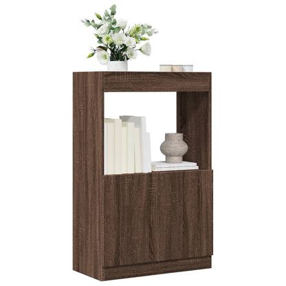 Credenza Rovere Marrone 63x33x100 cm in Truciolato