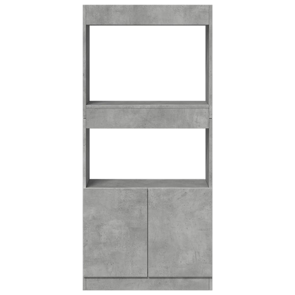 Credenza Grigio Cemento 63x33x140 in Truciolato