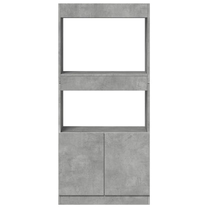 Credenza Grigio Cemento 63x33x140 in Truciolato