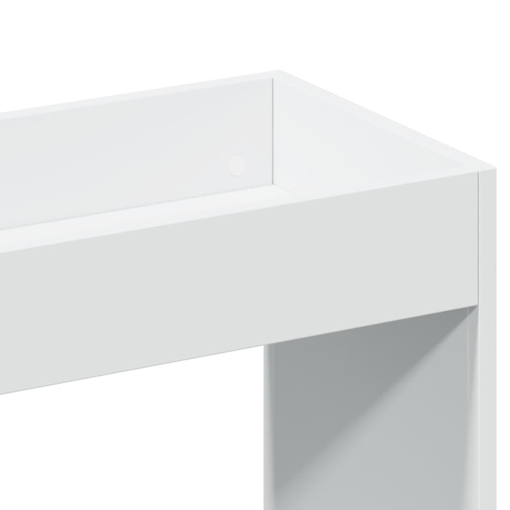 Credenza Bianca 92x33x100 cm in Legno Multistrato