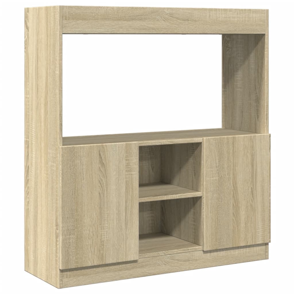 Credenza Rovere Sonoma 92x33x100 cm in Legno Multistrato