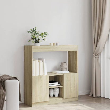 Credenza Rovere Sonoma 92x33x100 cm in Legno Multistrato