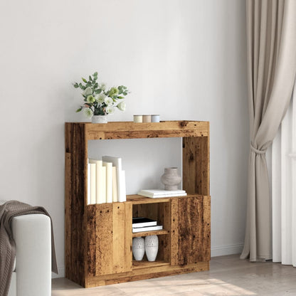 Credenza Legno Antico 92x33x100 cm in Legno Multistrato