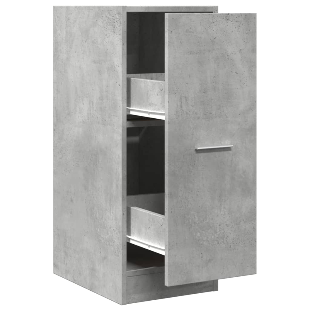 Armadietto da Farmacia Grigio Cemento 30x41x77,5 cm Truciolato | homemem39