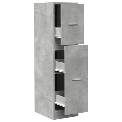 Armadietto da Farmacia Grigio Cemento 30x41x118 cm Truciolato | homemem39