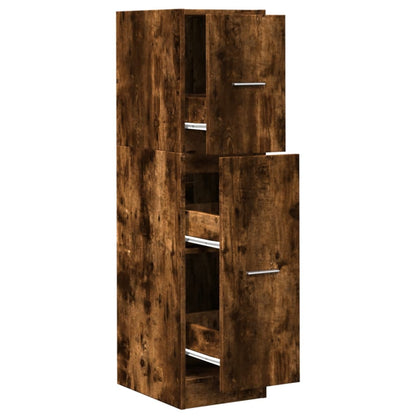 Armadietto da Farmacia Rovere Fumo 30x41x118 cm in Truciolato | homemem39