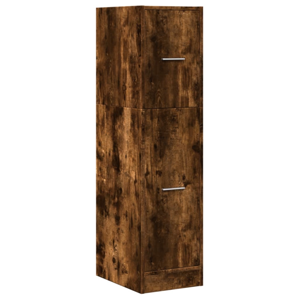 Armadietto da Farmacia Rovere Fumo 30x41x118 cm in Truciolato | homemem39