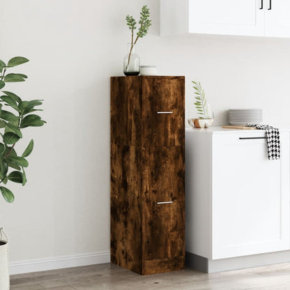 Armadietto da Farmacia Rovere Fumo 30x41x118 cm in Truciolato | homemem39