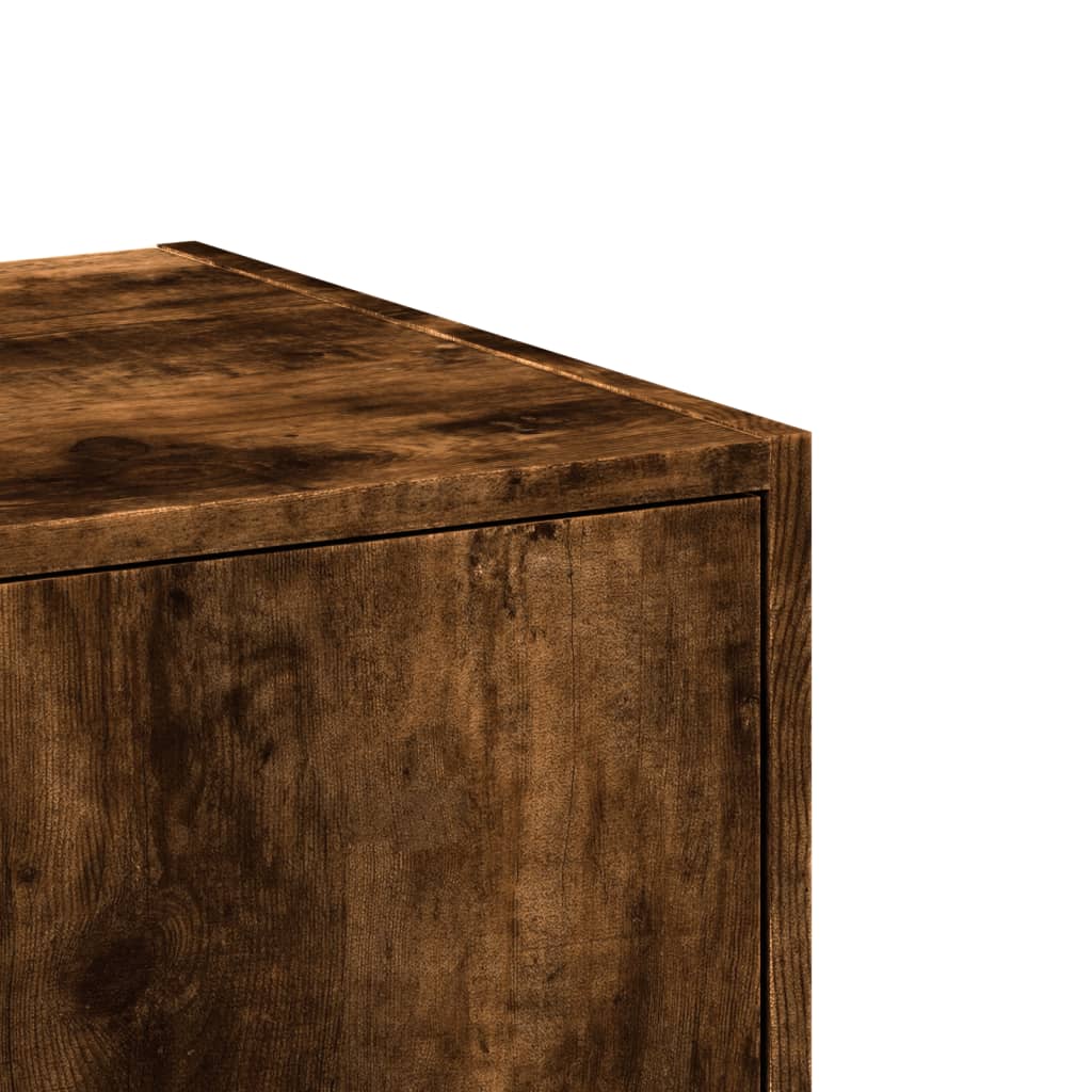 Armadietto da Farmacia Rovere Fumo 30x41x118 cm in Truciolato | homemem39