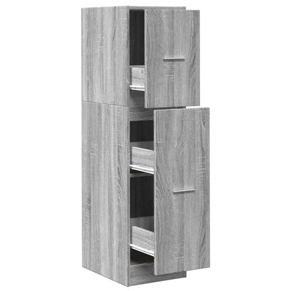 Armadietto da Farmacia Grigio Sonoma 30x41x118 cm in Truciolato | homemem39