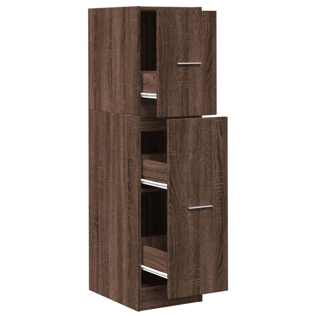 Armadietto da Farmacia Rovere Marrone 30x41x118 cm Truciolato | homemem39