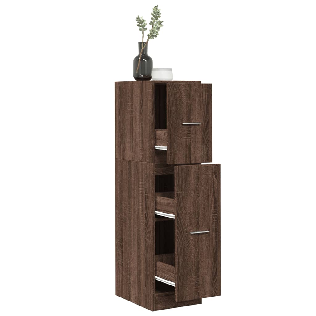 Armadietto da Farmacia Rovere Marrone 30x41x118 cm Truciolato | homemem39