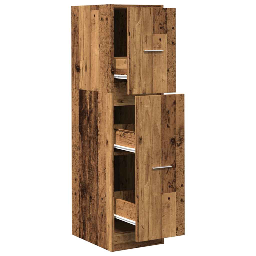 Armadietto da Farmacia Legno Vecchio 30x41x118 cm in Truciolato | homemem39