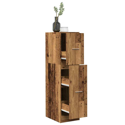 Armadietto da Farmacia Legno Vecchio 30x41x118 cm in Truciolato | homemem39